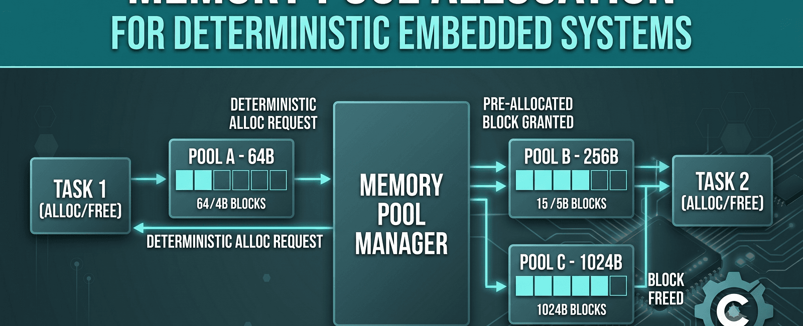 Memory Pool Allocation for Deterministic Embedded Systems