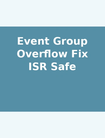 Fixing FreeRTOS Event Group Overflow in ISR Context