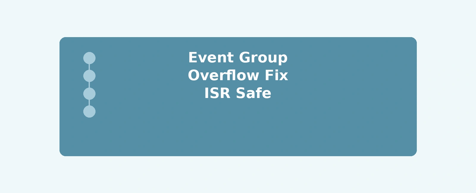 Fixing FreeRTOS Event Group Overflow in ISR Context