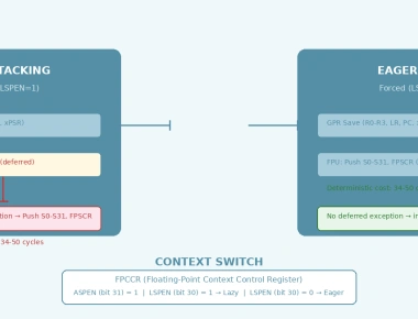 Cortex-M FPU Context Switching: Lazy Stacking vs Eager State Save