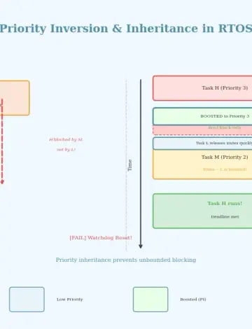 Priority Inversion and Inheritance in RTOS