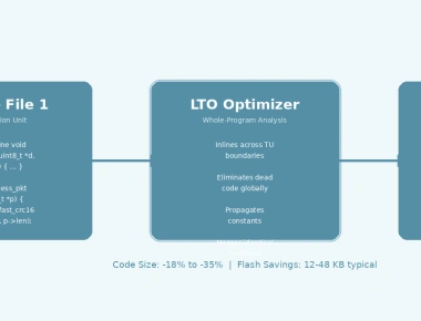Link-Time Optimization (LTO) for Embedded Firmware Size Reduction