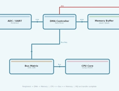 DMA Programming in Embedded C for High-Throughput Data Transfer