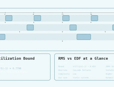 Rate Monotonic Scheduling and Schedulability Analysis in RTOS